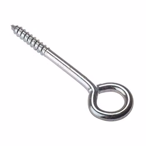 Forgefix Zinc Plated Vine Eyes, Silver, Pack of 10