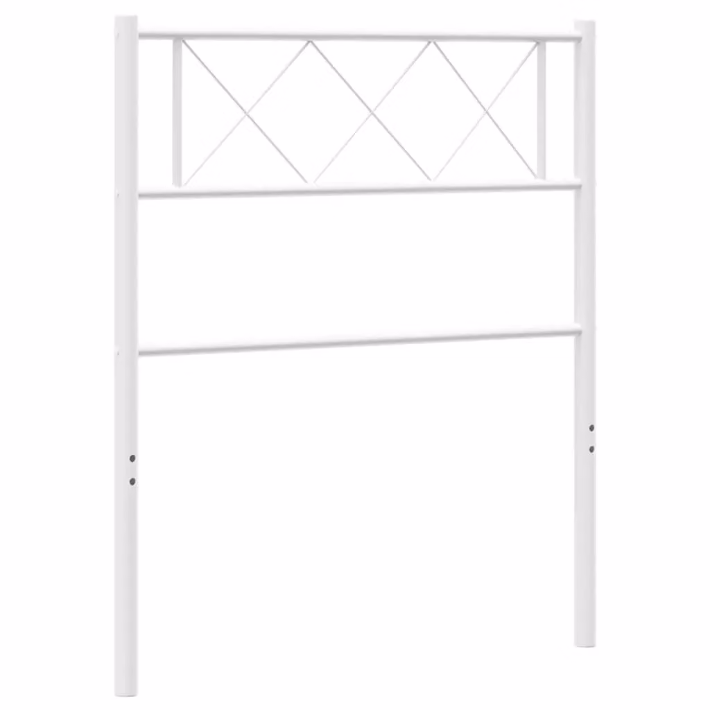 Berkfield Home Classic Metal Headboard in White, 100 cm – 2