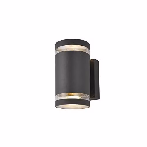 Forum ZN-29189-ATR Zinc Up/Down Wall Light in Black or Grey