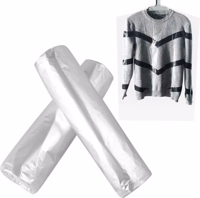 PAWNORA 50 Pack Transparent Plastic Garment Bags for Adults – 1