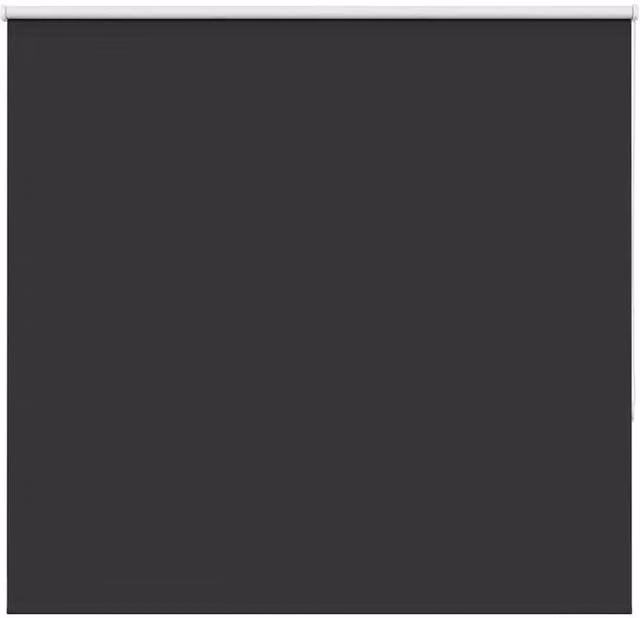 Berkfield Home Blackout Roller Blind, Black Polyester, W: 160 cm, H: 130 cm – 1