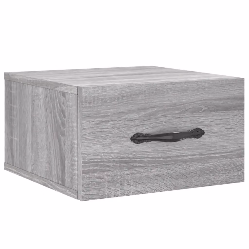 Berkfield Home Wall-mounted Bedside Cabinet in Grey Sonoma, W/D/H: 35 x 35 x 20 cm – 2