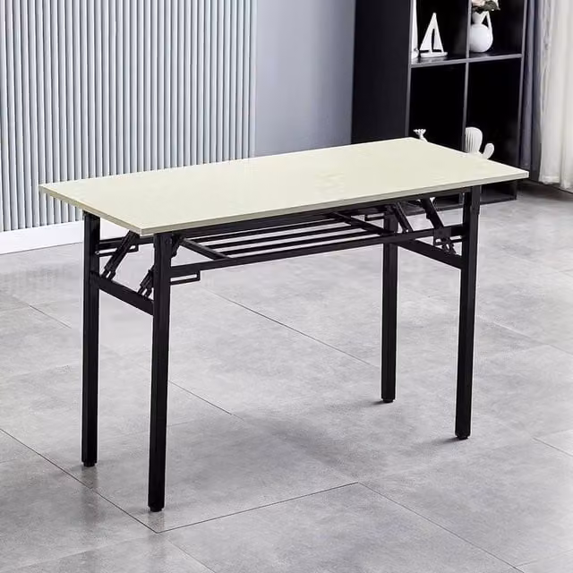 FORGEVIO White Folding Computer Desk for Home Office – 1