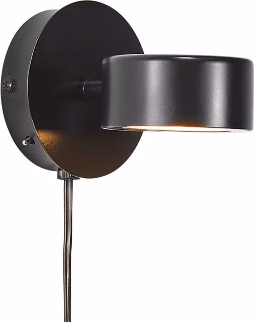 Nordlux Clyde LED Wall Light in Black Metal with Warm White Light – 1