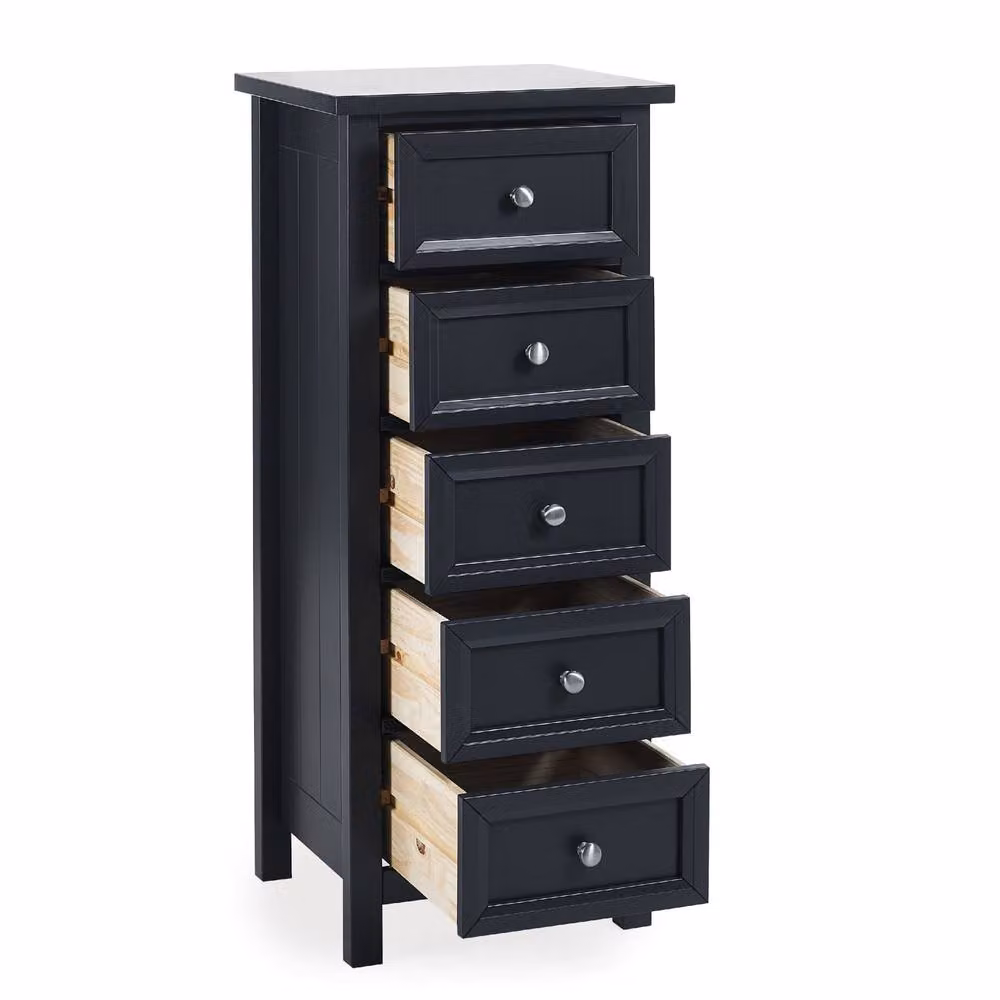 Cheshire Premium Solace 5 Drawer Tall Chest in Anthracite Grey – 2