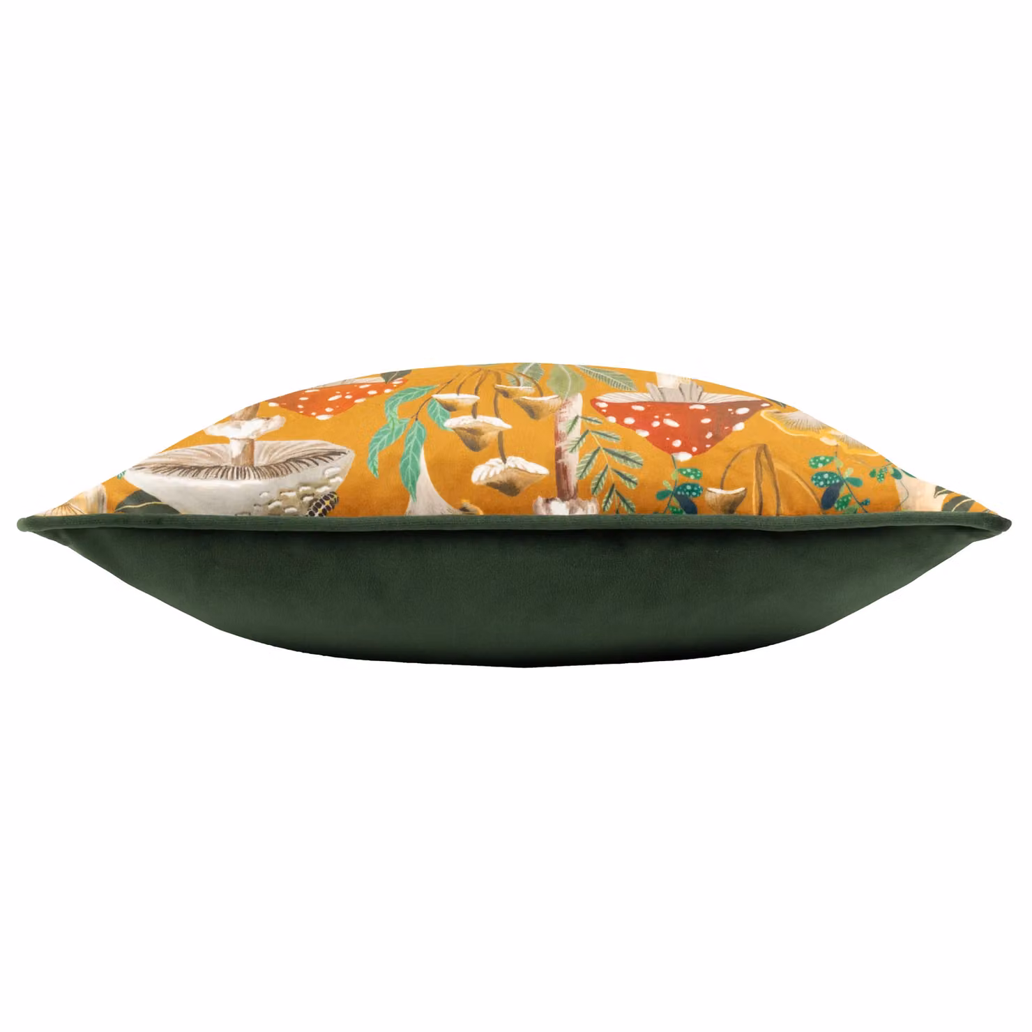 Wylder Nature Wild Garden Floral Velvet Cushion, Multicolour and Grey, W/D/H: 43 x 43 x 43 cm – 3