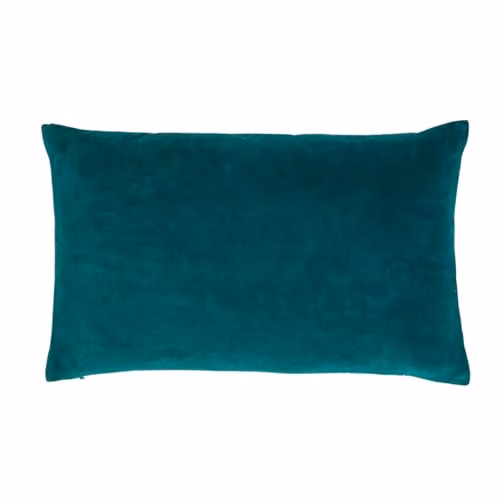 Christy Jaipur Luxury Cotton Velvet Filled Cushions in Blue Green W/D/H: 50 x 30 x 30 cm – 3