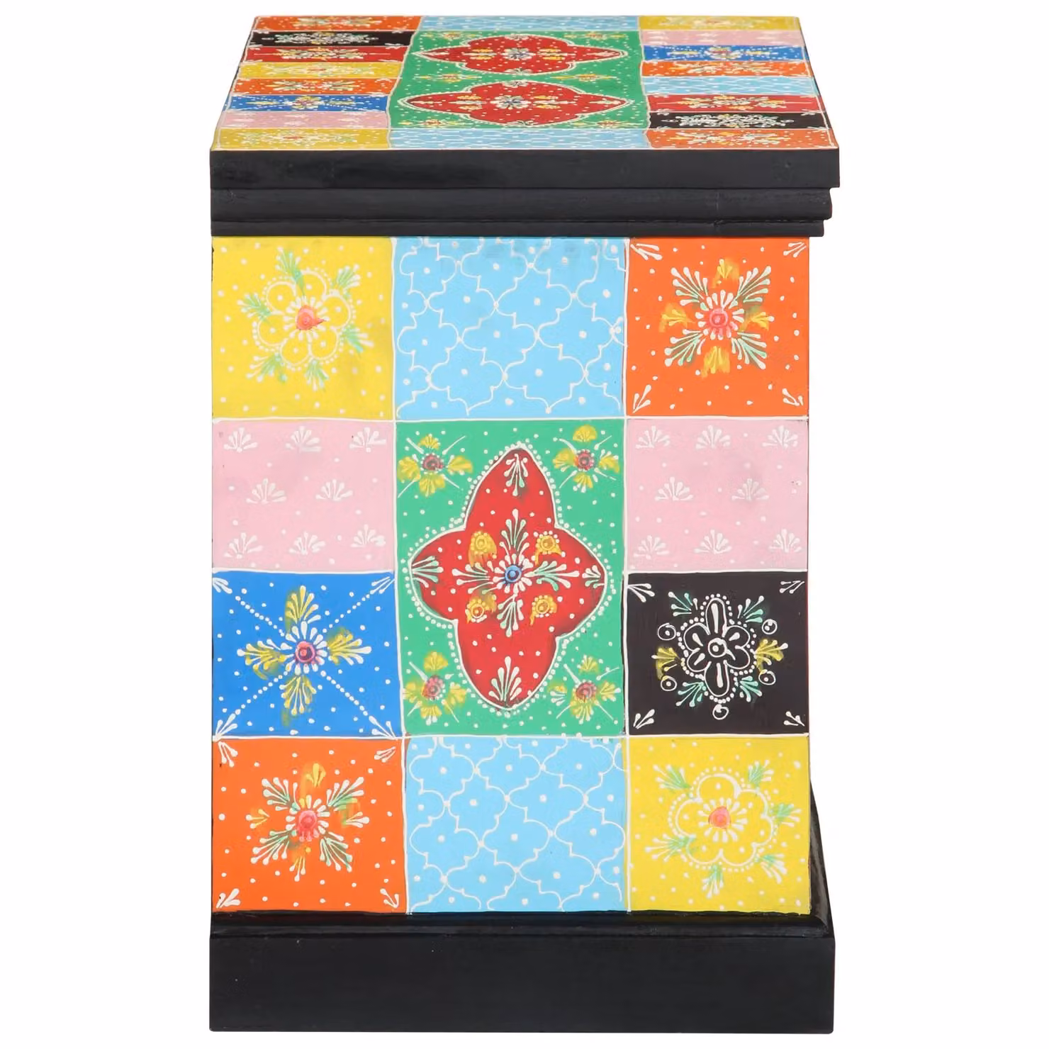 Berkfield Home Multicolour Wood Media Storage Cabinet in Black – 3