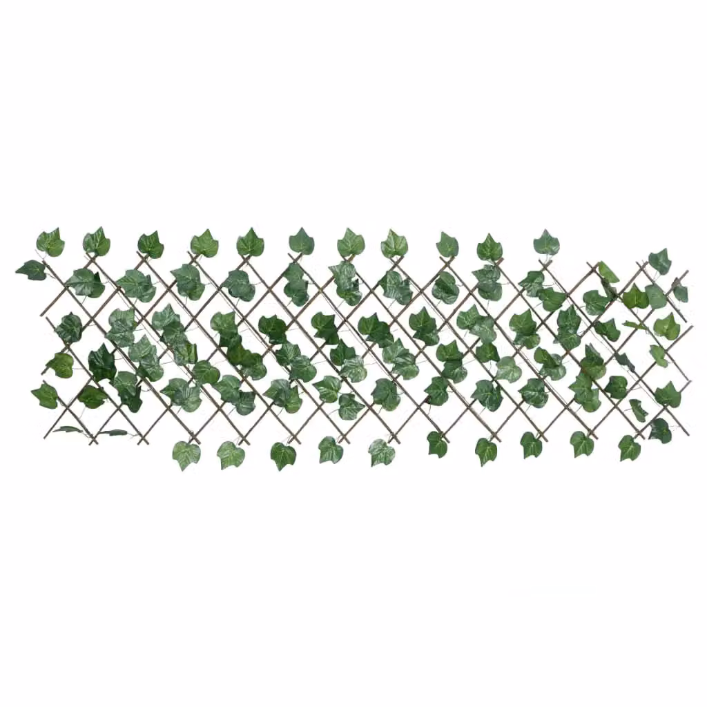 Berkfield Home Artificial Grape Leaf Trellis, Green, W: 190 cm, H: 60 cm – 3