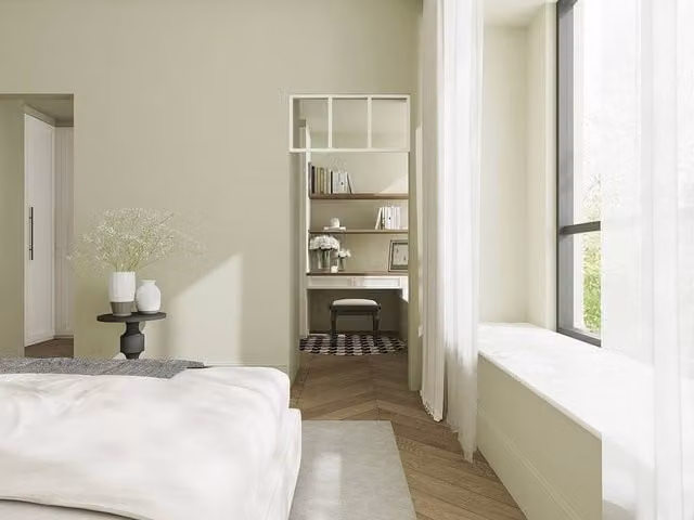 Vente-unique Powder-Coated Aluminium Workshop Transom with Glass, White, W: 83 cm, H: 40 cm
