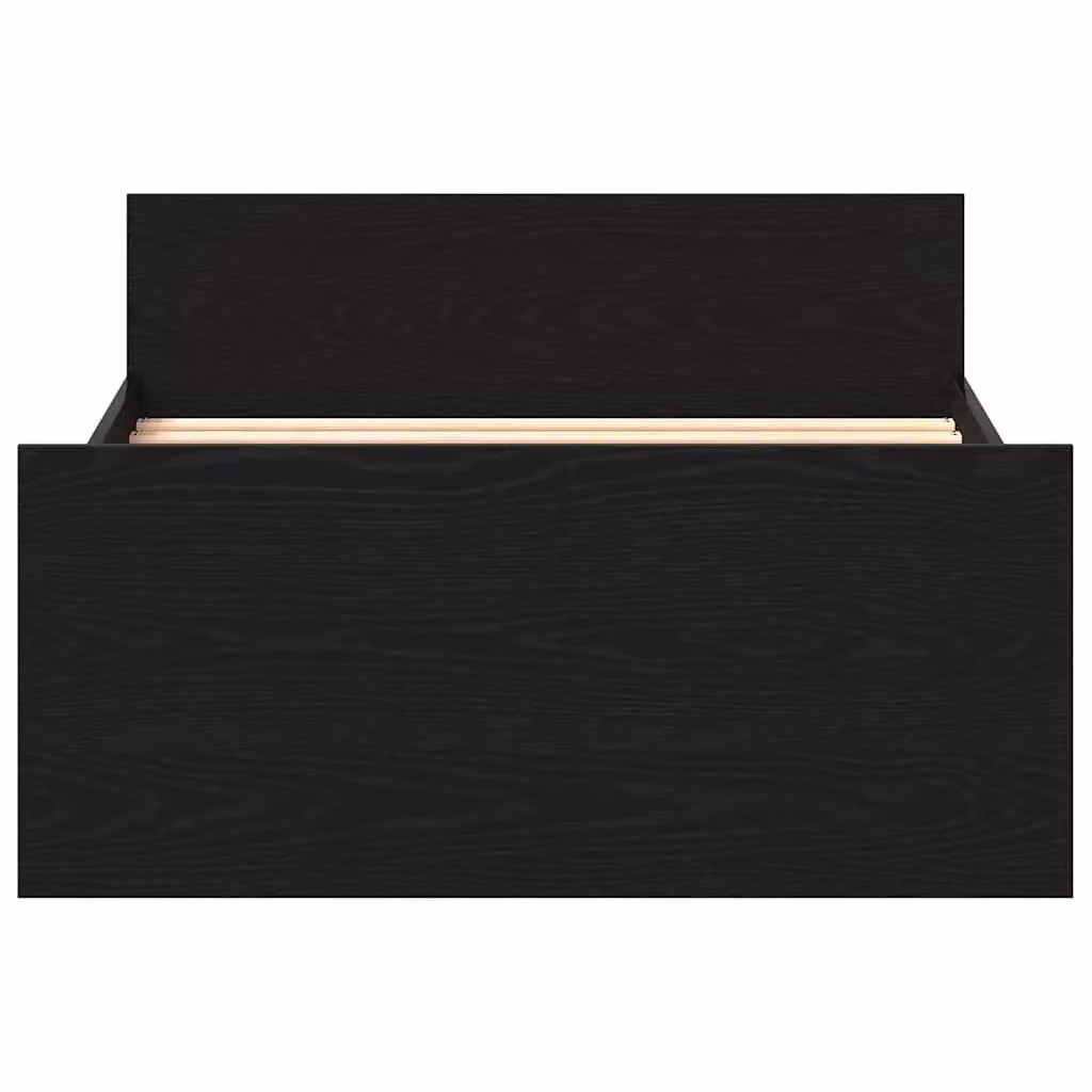 Berkfield Home Black Oak Bed Frame with Lift Up Base, W/D/H: 90 x 190 cm – 4