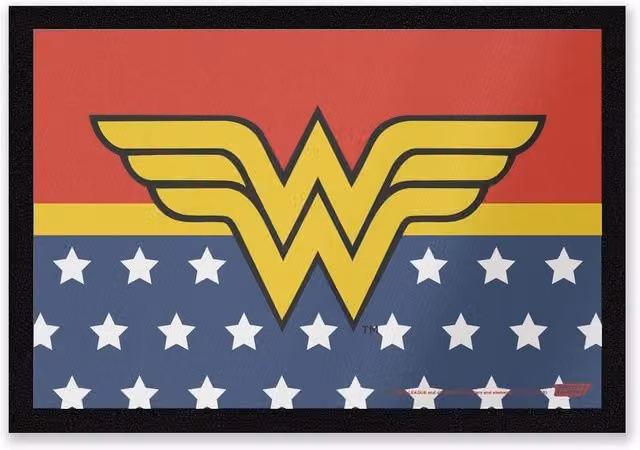 DC Comics Wonder Woman Logo Coir Doormat, Multicolour, W/D: 60 x 40 cm – 1