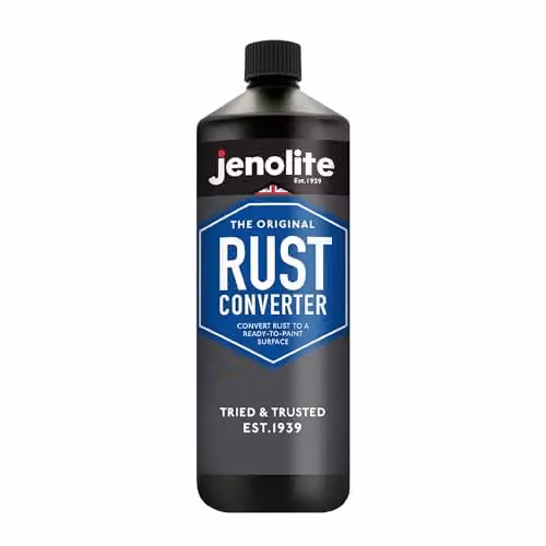 JENOLITE Rust Converter Liquid, 1 l, Black, Water-Based Quick-Drying Formula for Metal