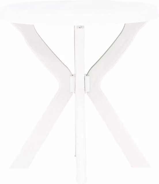 Berkfield Home Bistro Table in White Plastic, Diameter: 70 cm