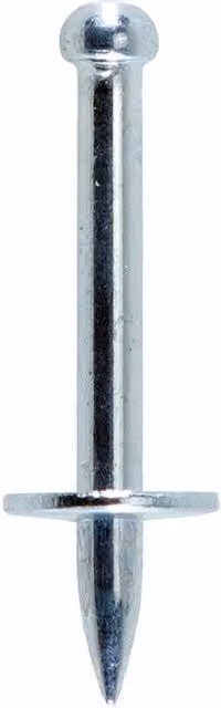 JCP Construction Products Silver Steel Metal Washered Drive Pins, Pack of 100