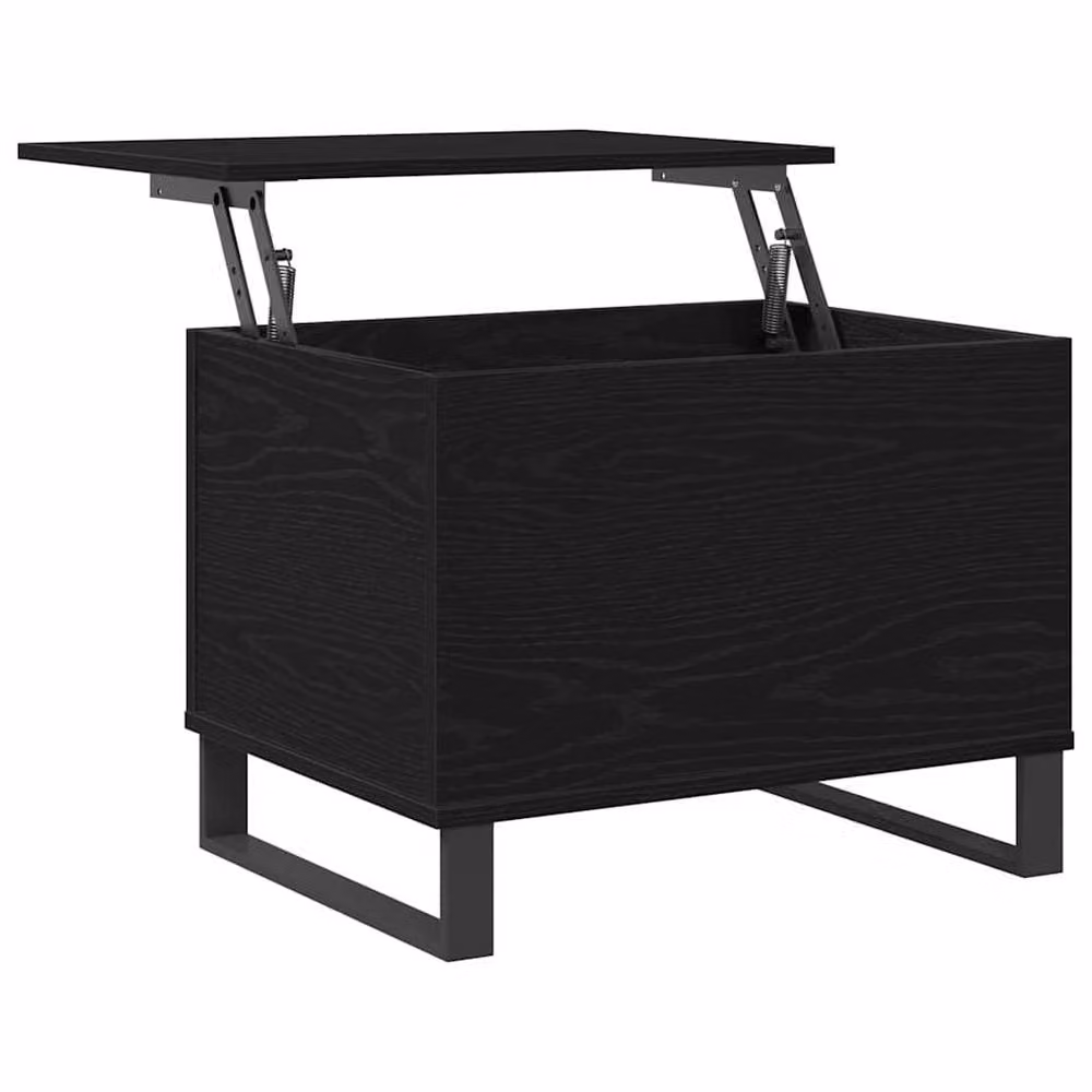 Berkfield Home Black Oak Lift Top Coffee Table, W: 60 cm, D: 45 cm, H: 44.4 cm – 4