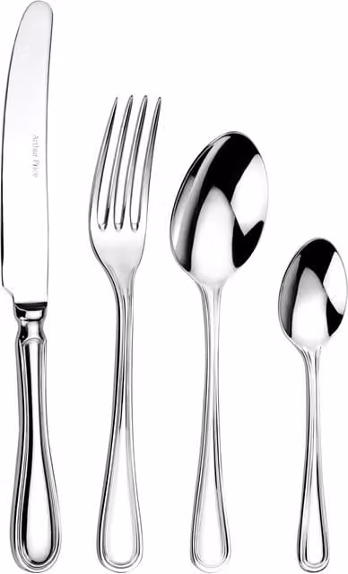 Arthur Price Britannia 24 Piece Stainless Steel Cutlery Set for 6 People in Silver – 1