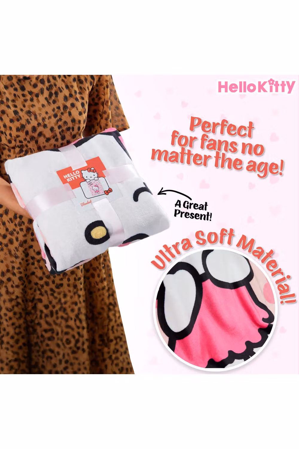 Hello Kitty Pink Fleece Blanket – 2