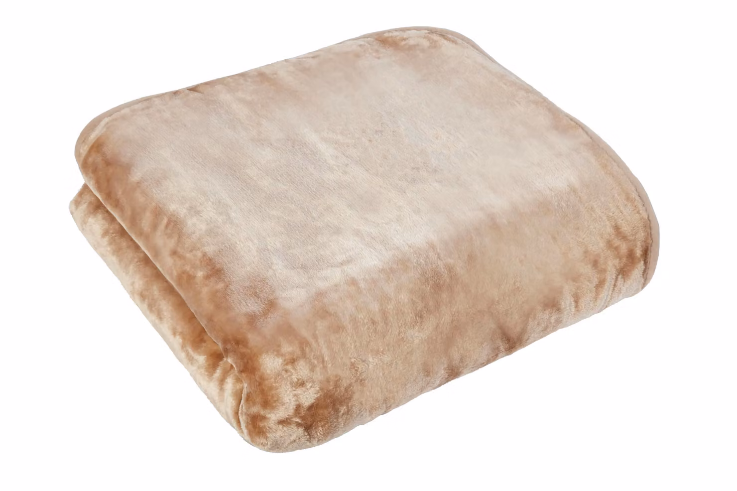 Rapport Home Brown Mink Faux Fur Polyester Super Soft Cosy Plain Throw, W: 200 cm, D: 240 cm – 2