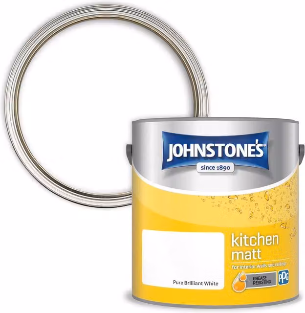 Johnstone's Kitchen Grease Resisting Matt Paint in White