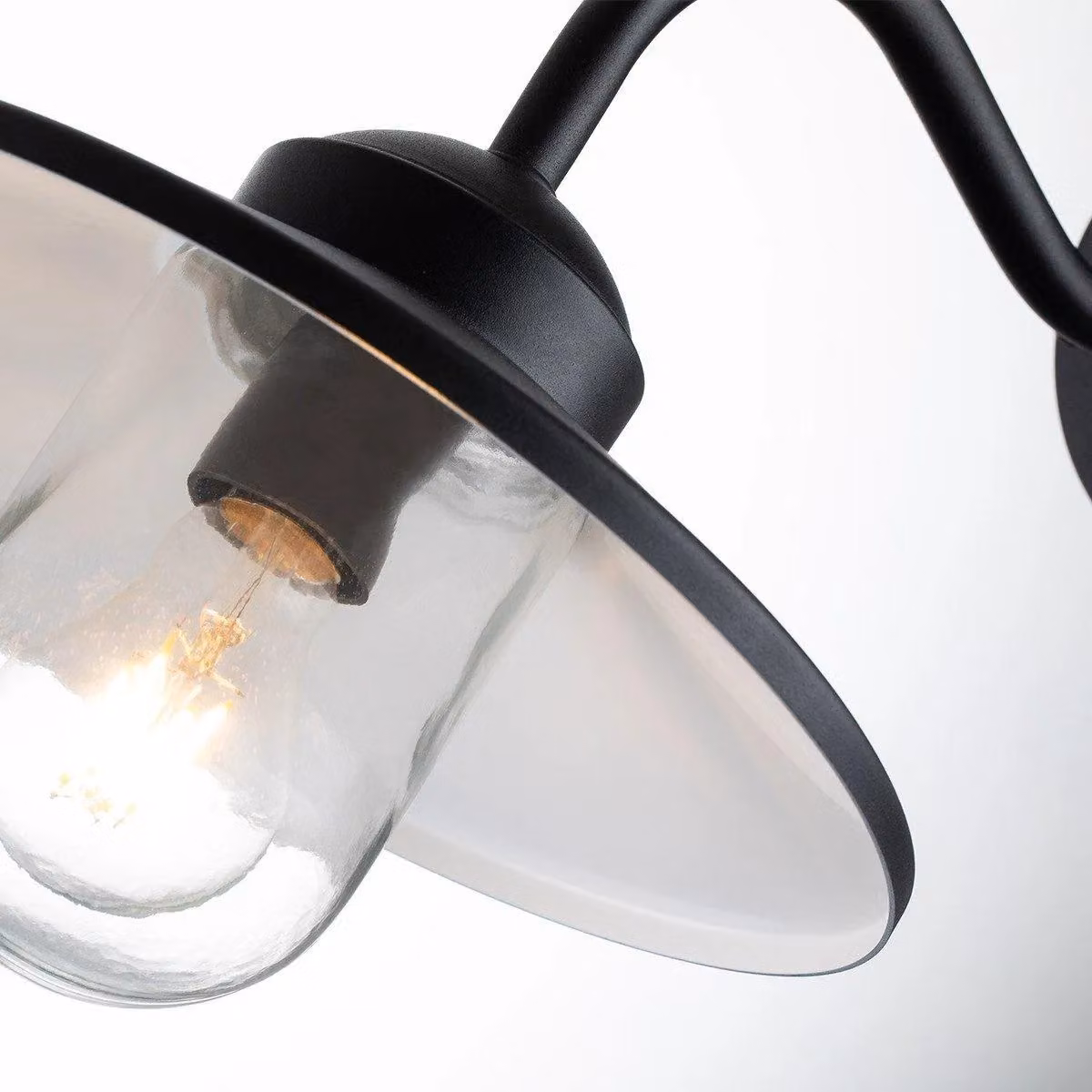 Netlighting Klampenborg Outdoor Dome Wall Lamp in Black with Motion Sensor and IP44 Rating – 2