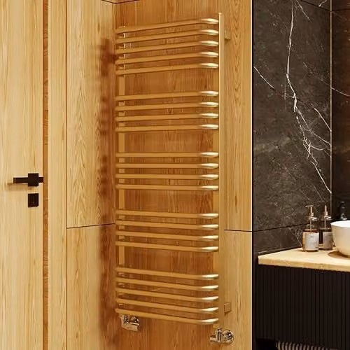 Terma Gold Steel Towel Rail, H 114 cm x W 50 cm – 1