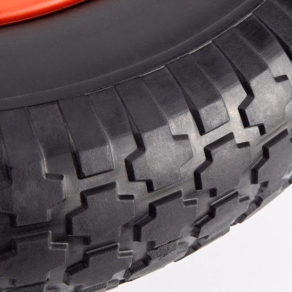 SPETLEK 16 inch Puncture Proof Solid Rubber Trolley Tyre in Black 4.80/4.00-8 – 5