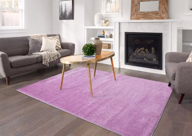 Smart Living Shimmer Shaggy Area Rug in Purple, W/D/H: 120 x 170 cm – 1