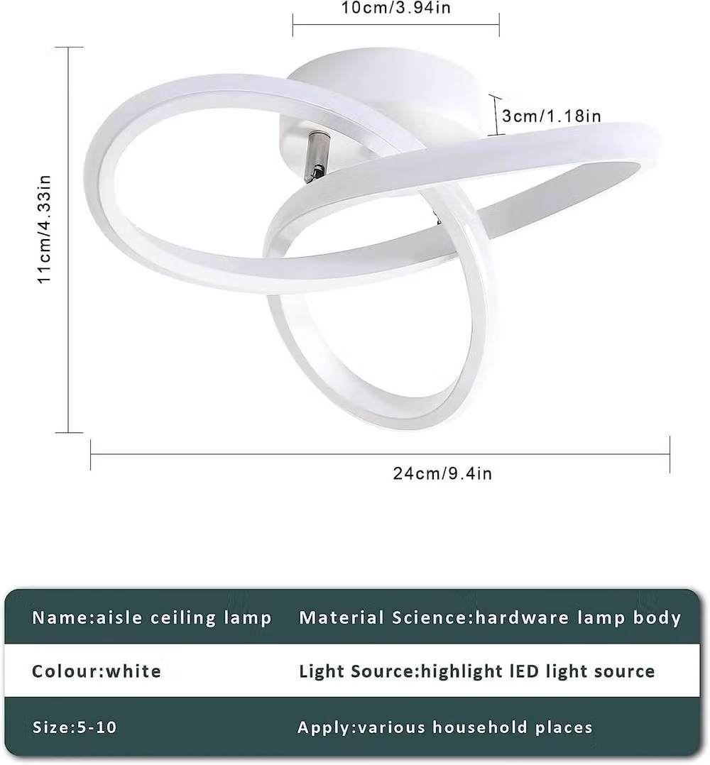 Pheashine Modern White Clover LED Ceiling Light, 22W, 4500K Neutral White, Diameter: 25 cm – 2