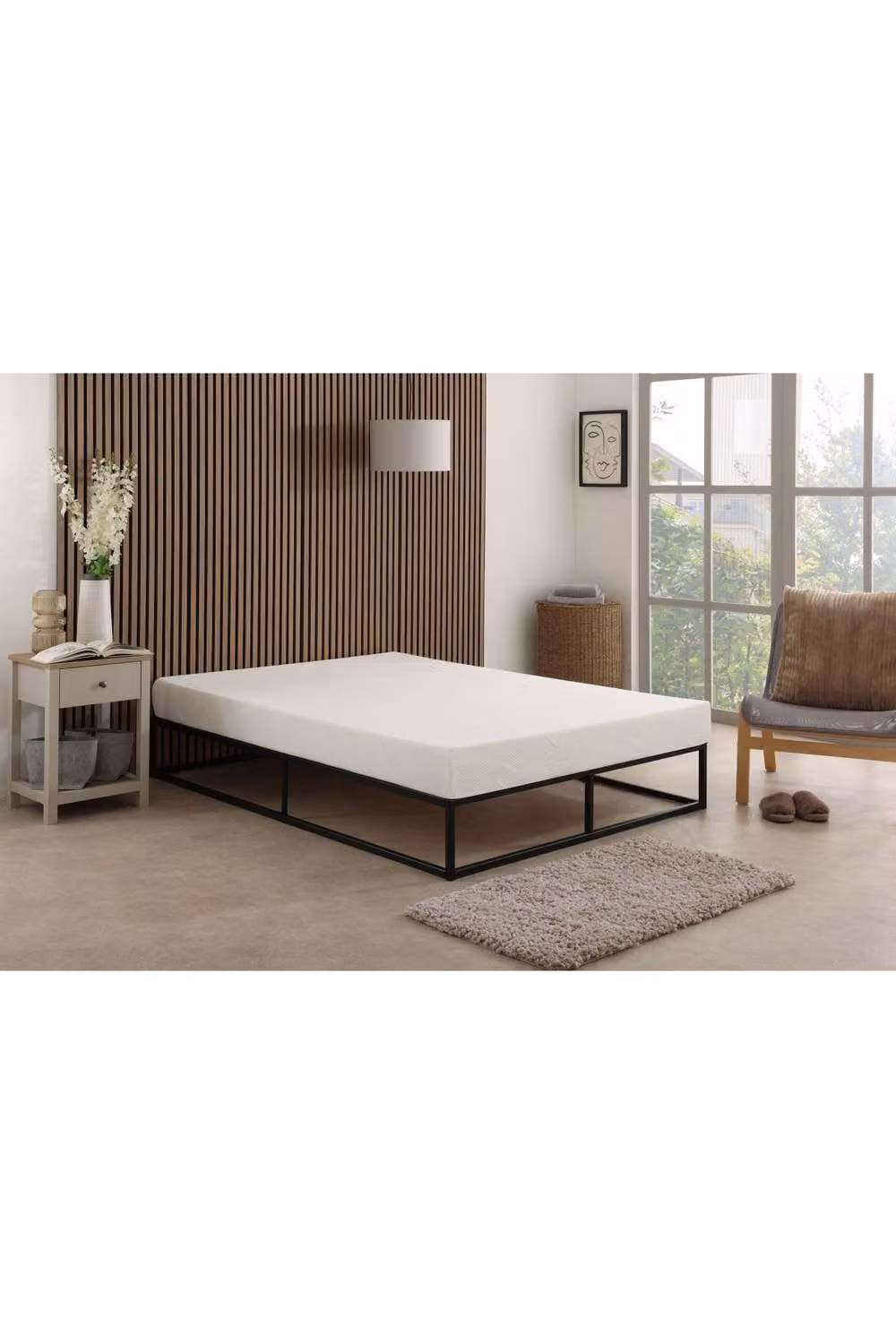 The Foam People Westwood Core Memory and Reflex Foam Mattress, Small Single, White – 2