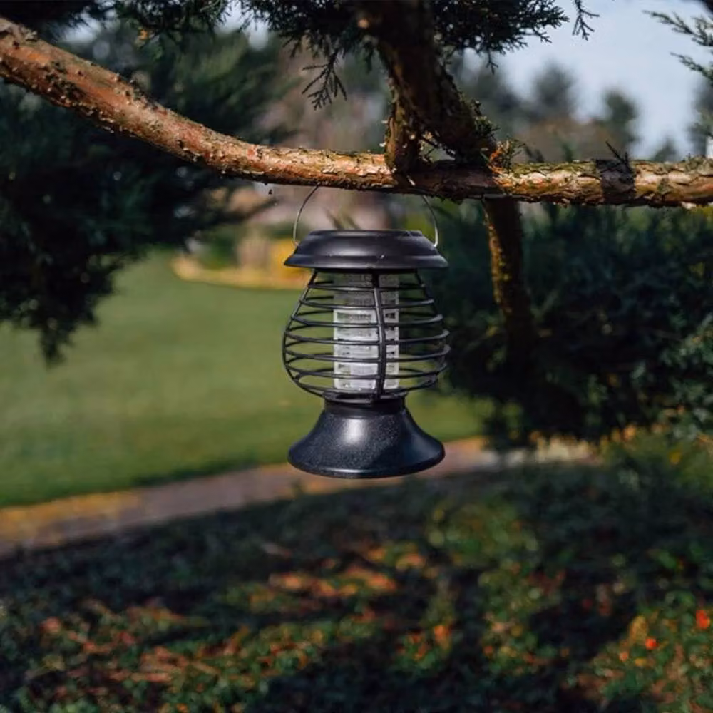 FLAVORA Solar Mosquito Lamp for Outdoor Use, Black – 3