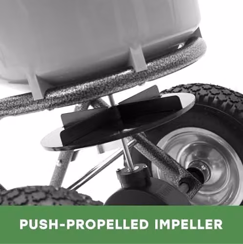 Handy Broadcast Spreader for Fertiliser, Seed or Refined Salt with 23kg Hopper and Puncture Proof Tyres – 4