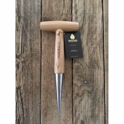 Kent & Stowe Stainless Steel and Wood Dibber in Beige – 2
