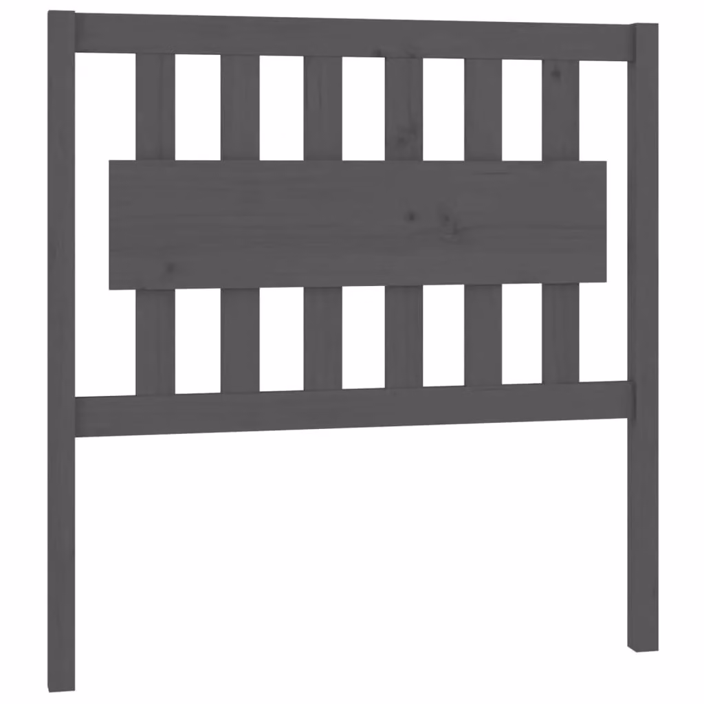 Berkfield Home Grey Rustic Solid Pine Wood Bed Headboard W/D/H: 95.5 x 4 x 100 cm – 2