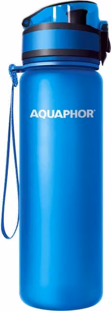 Aquaphor City Water Filter Bottle, 500ml, Blue