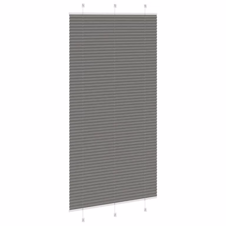 Berkfield Home Single Pleat Fabric Blind in Anthracite Grey, W: 105 cm, H: 200 cm