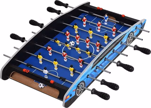 HOMCOM Table Top Football Gaming Table in Blue