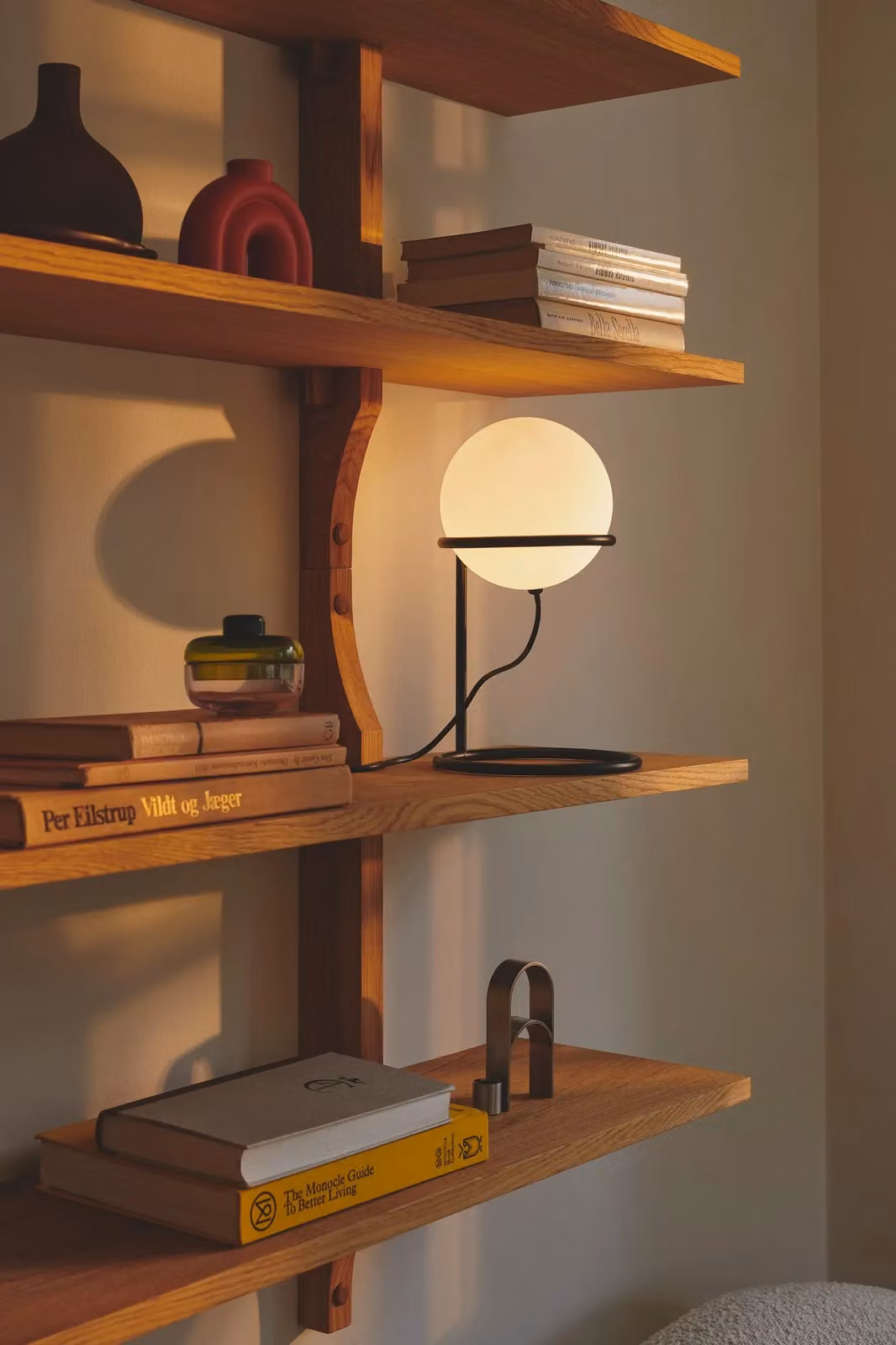 Nordlux Wilson Modern Table Lamp in Black Glass and Metal with G9 Bulb – 2