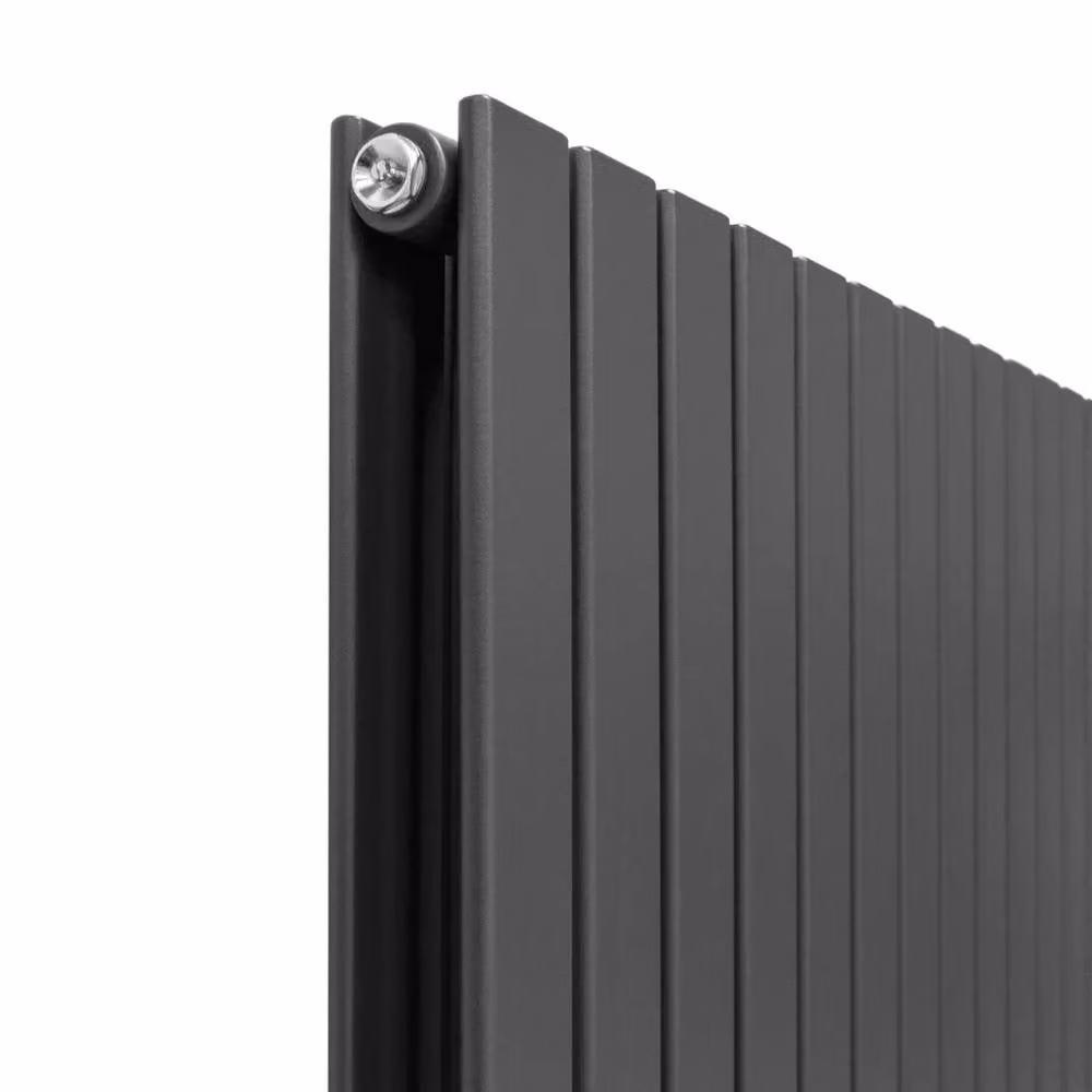 Monstershop Designer Flat Panel Steel Radiator in Anthracite Grey, W: 140 cm, H: 60 cm – 5