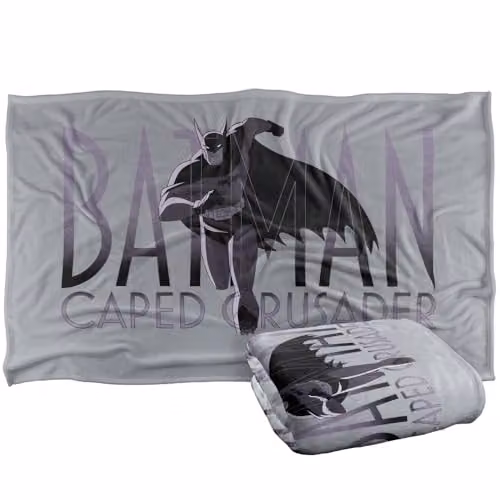 Warner Bros. Batman Caped Crusader Animated Series Super Soft Fleece Throw Blanket, Multicolour