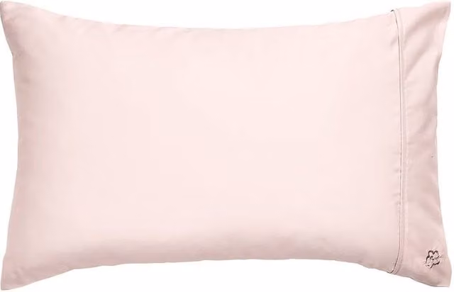 Ted Baker 250 Thread Count Mako Satin Plain Dye Cotton Standard Pillowcase in Pink – 1