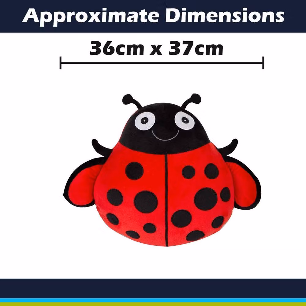 VFM e-Store Red Plush Lady Bird Wall Decoration, W: 36 cm, H: 37 cm – 2