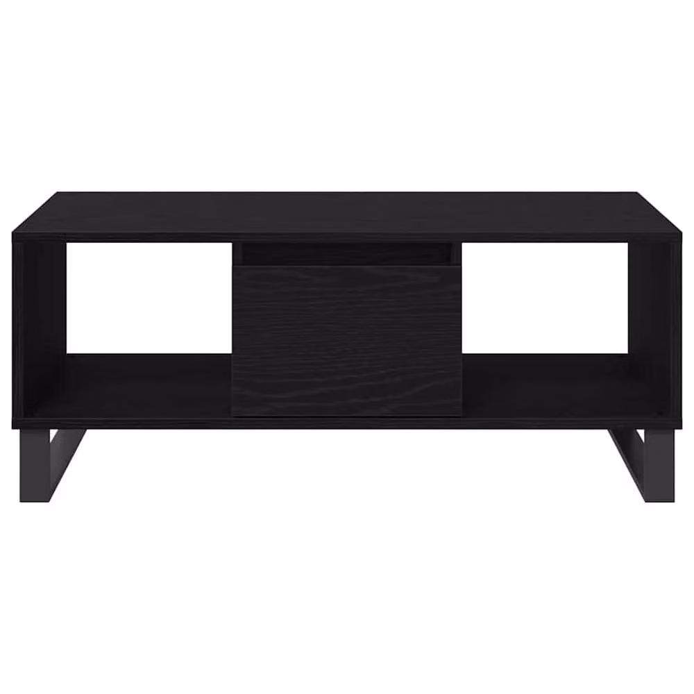 Berkfield Home Black Oak Coffee Table, W/D/H: 90 x 50 x 36.5 cm – 4