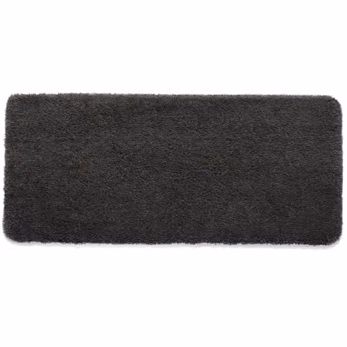 THE RUGS My Lux Grey Shaggy Polypropylene Rug, W/D/H: 67 x 150 x 3 cm – 1