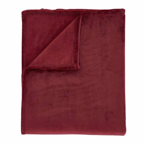 Catherine Lansfield Raschel Velvet Touch Jacquard Throw, Red, W/D/H: 130 x 170 cm – 3