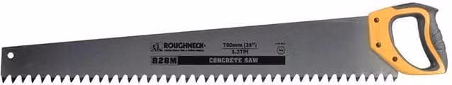 Roughneck Hardpoint Concrete Saw 700mm, 1.2 TPI, Black