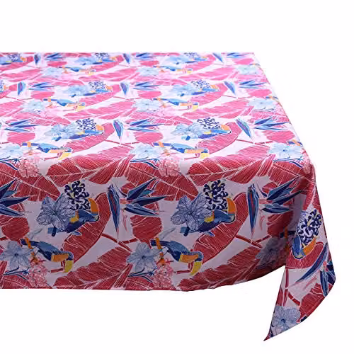 Alan Symonds Toucan Parrot Red and Multicolour Water Repellent Outdoor Table Runner, W/D/H: 36.07 x 182.88 x 36.07 cm – 3