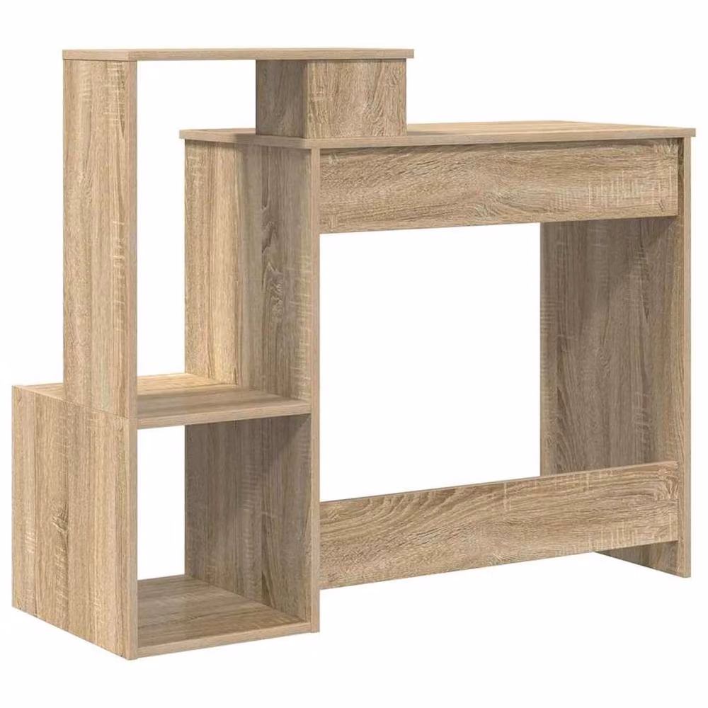 Berkfield Home Sonoma Oak Computer Desk in Light Oak – 5
