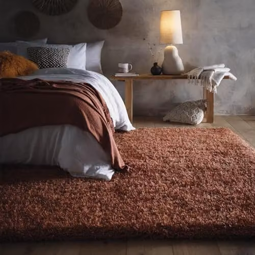 Phoenox Textiles Limited Origins Chicago Rust Rug, W: 140 cm, D: 200 cm – 2