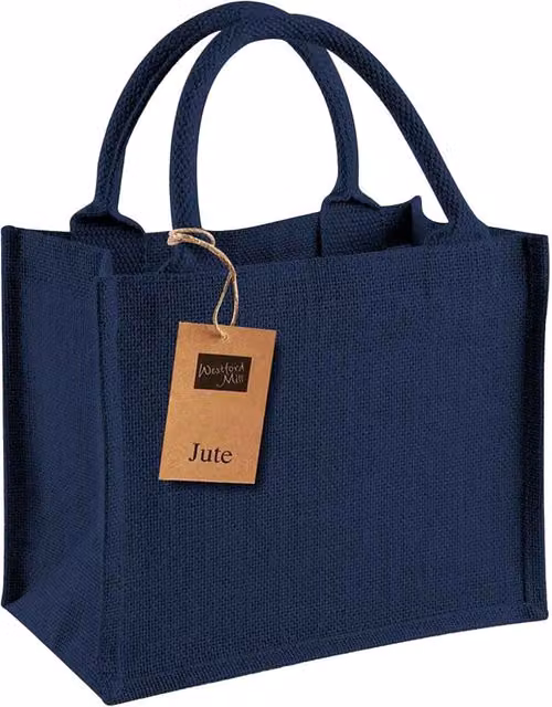 Westford Mill Blue Jute Mini Gift Bag